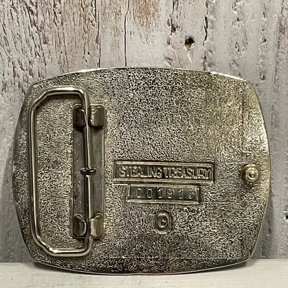 Sterling Treasury 100 Years Liberty Belt Buckle 1996 Statue of Liberty Patriotic